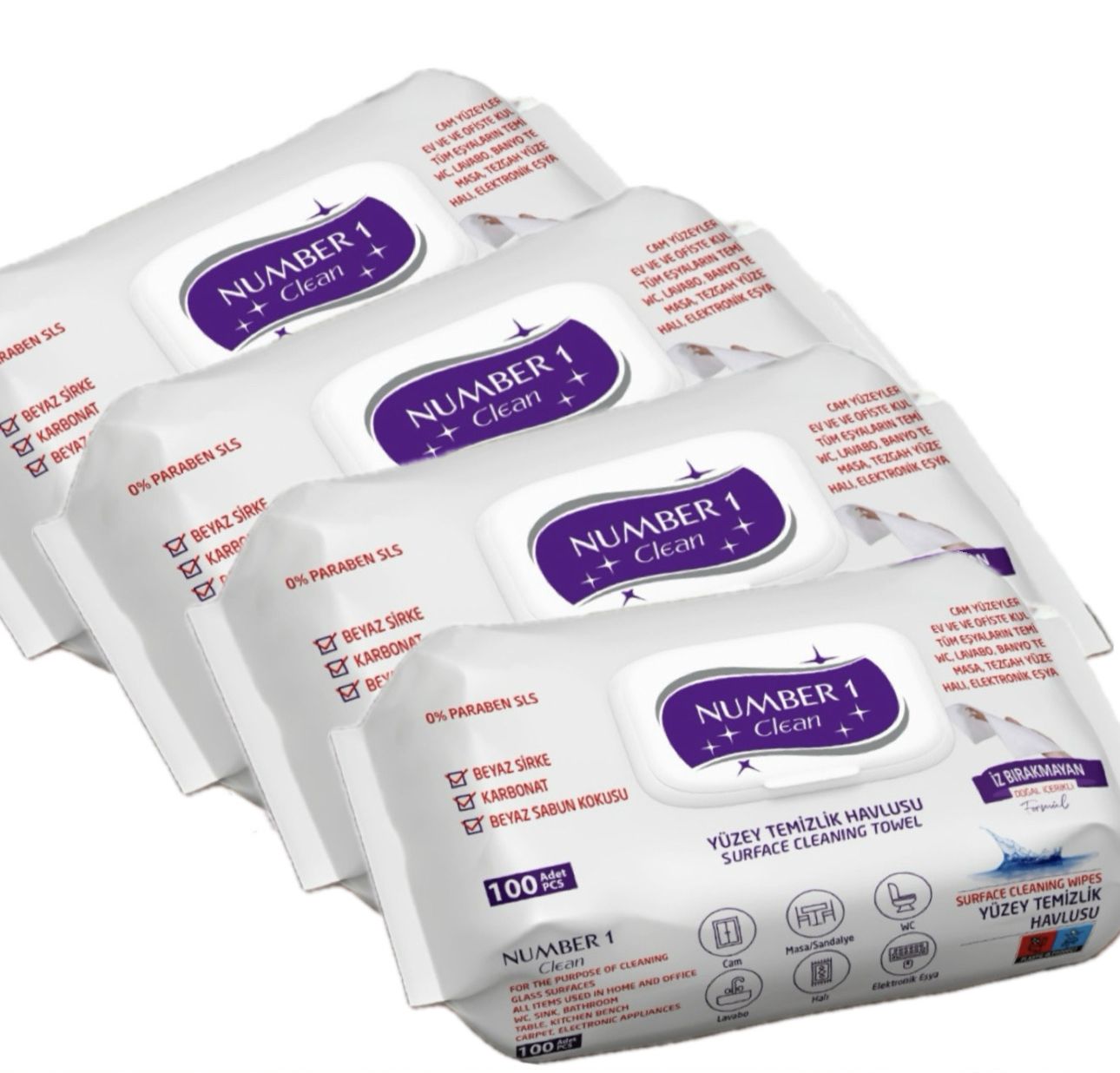 Number 1 Easy Clean Reinigungstücher 4er-Paket
